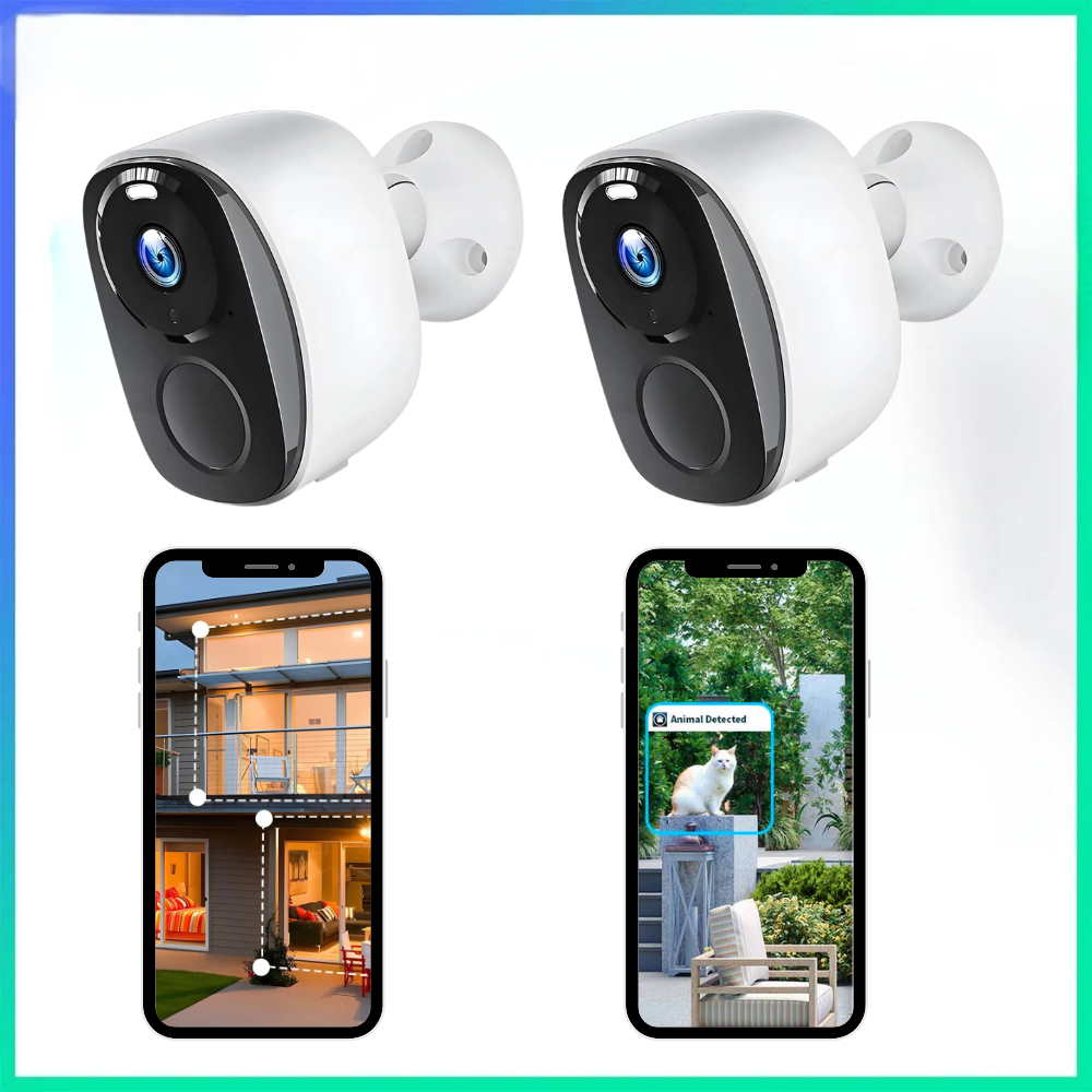 Wireless Mini Security Camera for Home | Small 1080P Indoor Security Camera – Works Without WiFi or Subscription