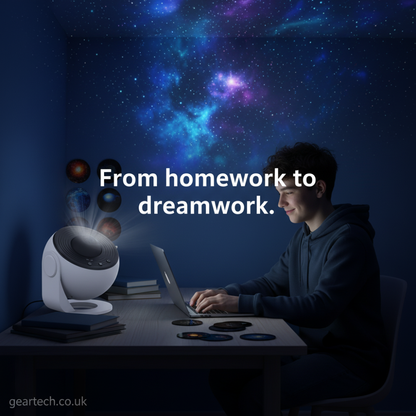 Galaxy Projector with 360° Rotation - Stunning Room-Wide Night Sky View