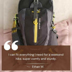 40L Waterproof Hiking Backpack with Multiple Compartments for Outdoor Adventures and Travel