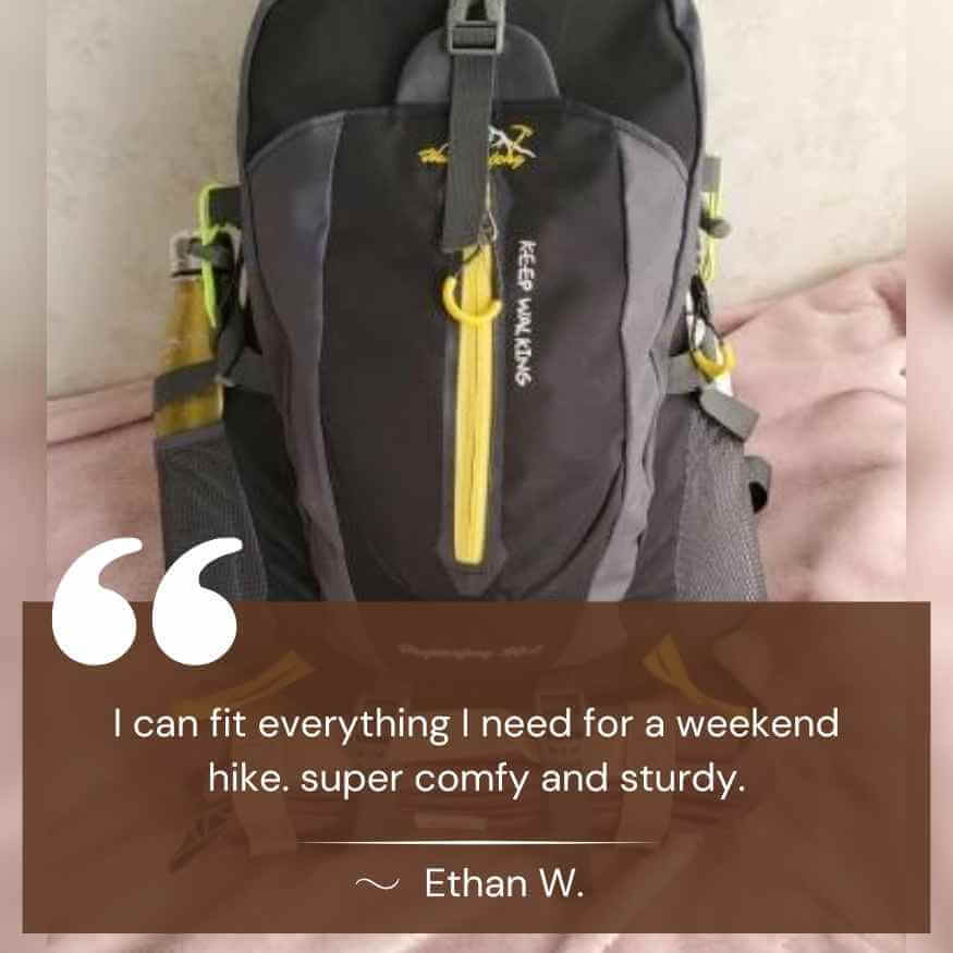 40L Waterproof Hiking Backpack with Multiple Compartments for Outdoor Adventures and Travel