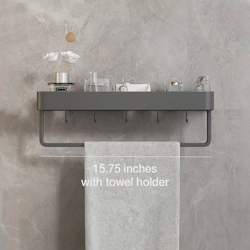 Small Bathroom Shelve - Self-Adhesive Installation and Towel Holder