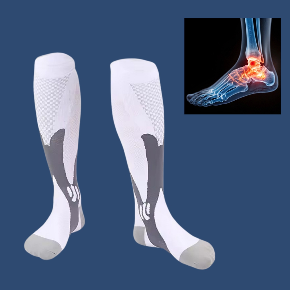 Pain Relief Compression Socks | For Knee Pain, Neuropathy & Foot Pain | 20-30mmHg Graduated Support