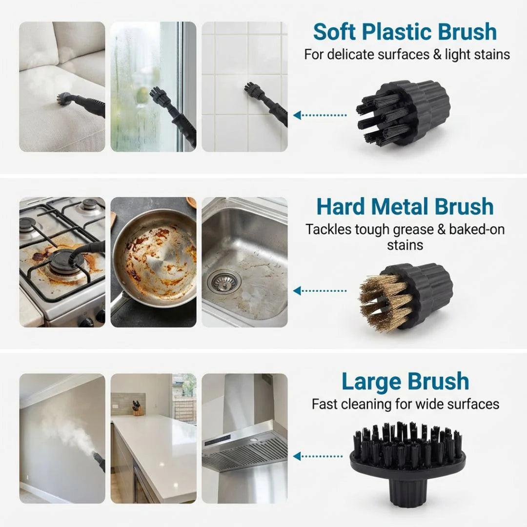 Handheld Steam Cleaner – High Temperature Steam | Portable Cleaning Machine for Grease & Grime Removal