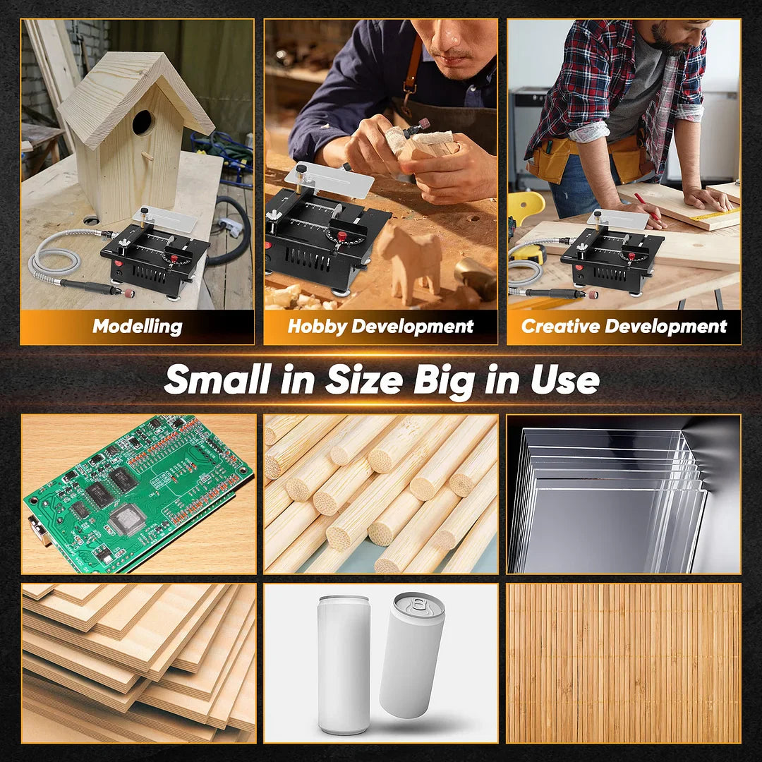 Portable Tabletop Saw - Wood Shaping Power Tool