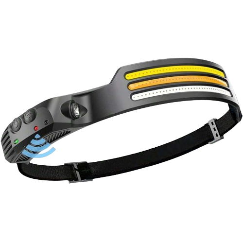 LED Headlamp 230º with Adjustable Brightness and Lightweight Design for Camping, Hiking, and Outdoor Activities