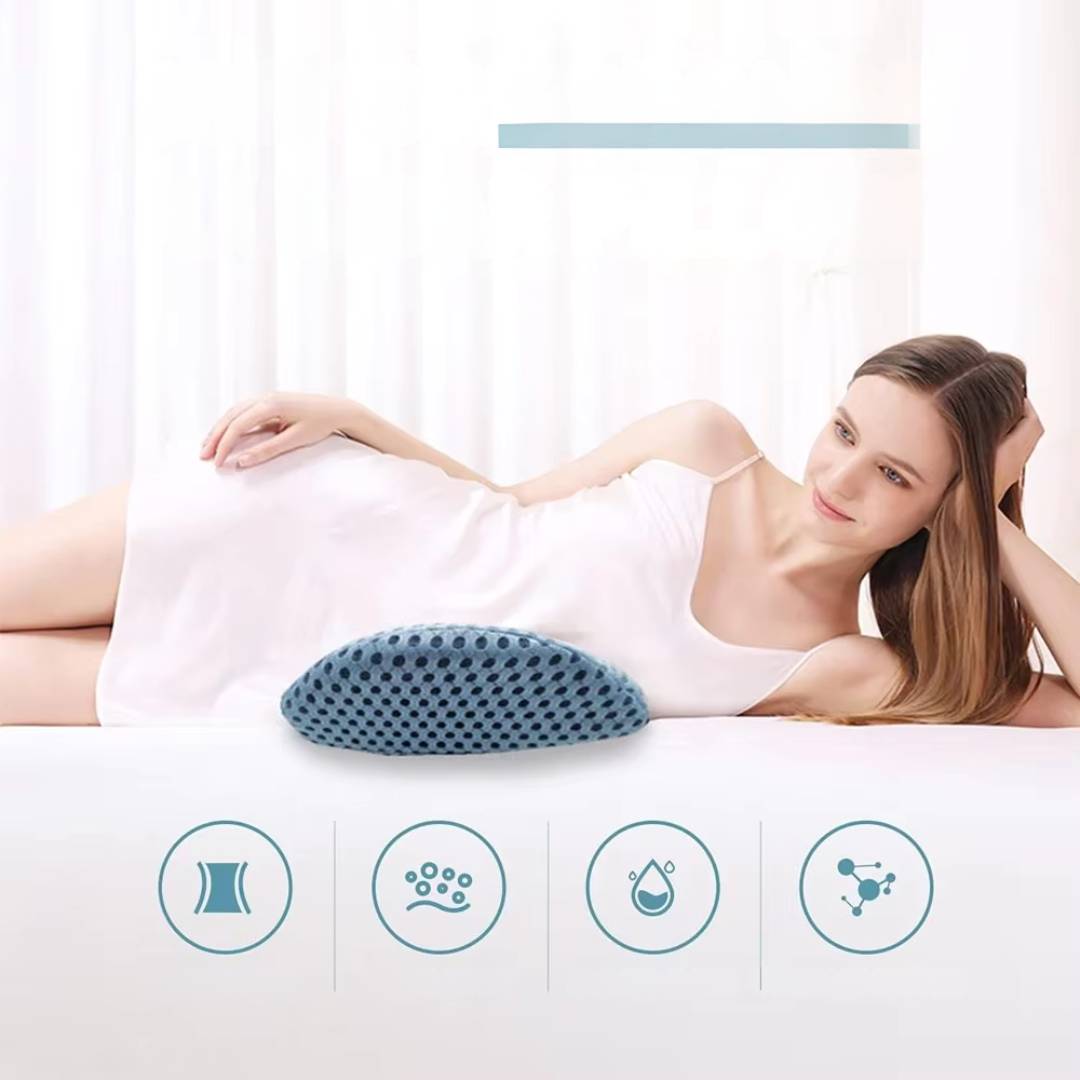 Lower Back Support Cushion – Ergonomic Lumbar Pillow for Chair, Car & Home Use to Relieve Back Pain