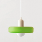 Scandi Bauhaus Pendant Light – Stylish Orange Ceiling Lamp for Contemporary Spaces
