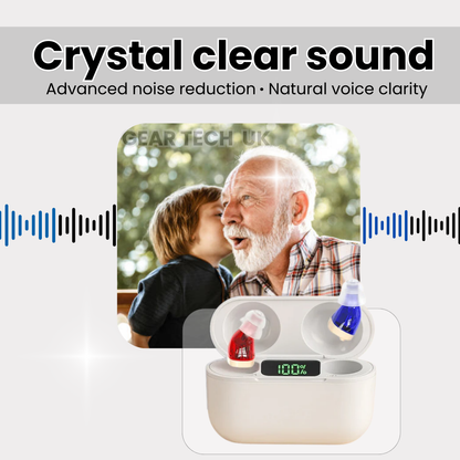 Affordable Hearing Aids UK – Rechargeable Digital In-Ear Hearing Aids with Bluetooth & All-Day Comfort