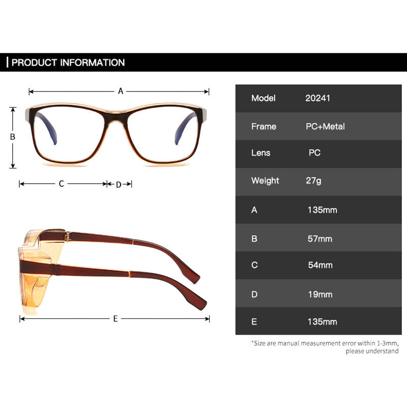 Anti-Fog Protective Glasses | Windproof, Blue Light Blocking & Anti-Pollen for Men and Women