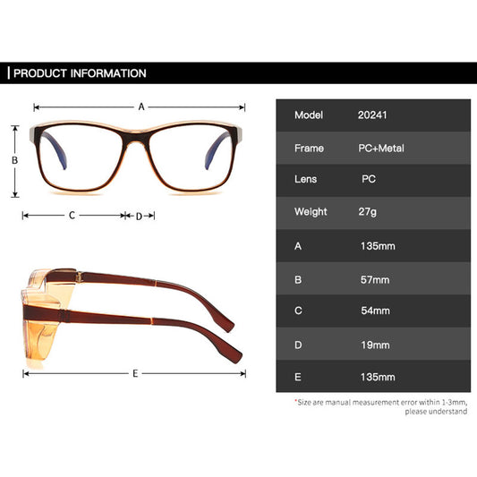 Anti-Fog Protective Glasses | Windproof, Blue Light Blocking & Anti-Pollen for Men and Women