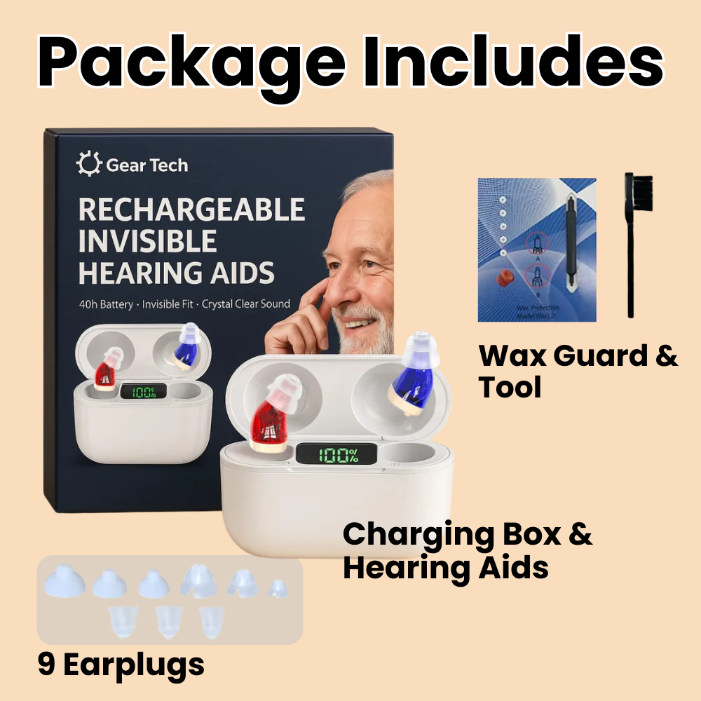 Invisible Rechargeable Hearing Aids UK – Discreet In Ear Hearing Aids for Clear Sound & Comfort | Small Hidden Hearing Aid