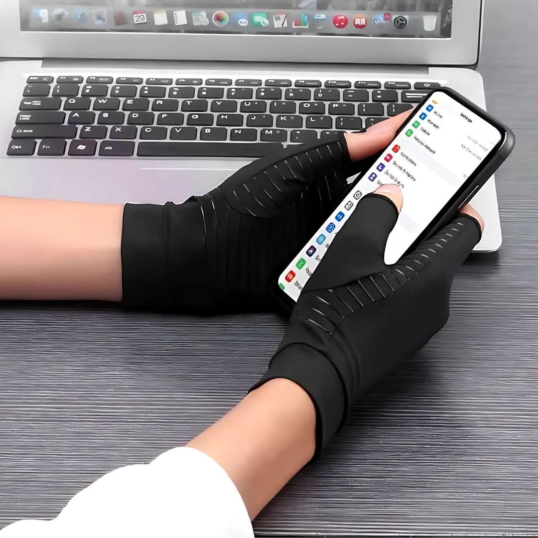 Fingerless Gloves for Arthritis – Compression Support for Hand & Joint Pain Relief