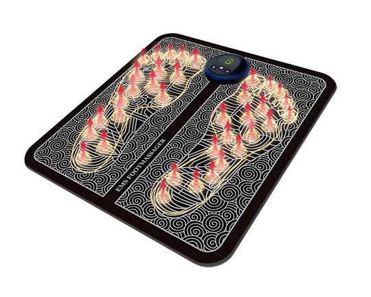 Foot Massager for Circulation – EMS Electric Foot Massage Pad for Plantar Fasciitis, Blood Flow & Leg Recovery