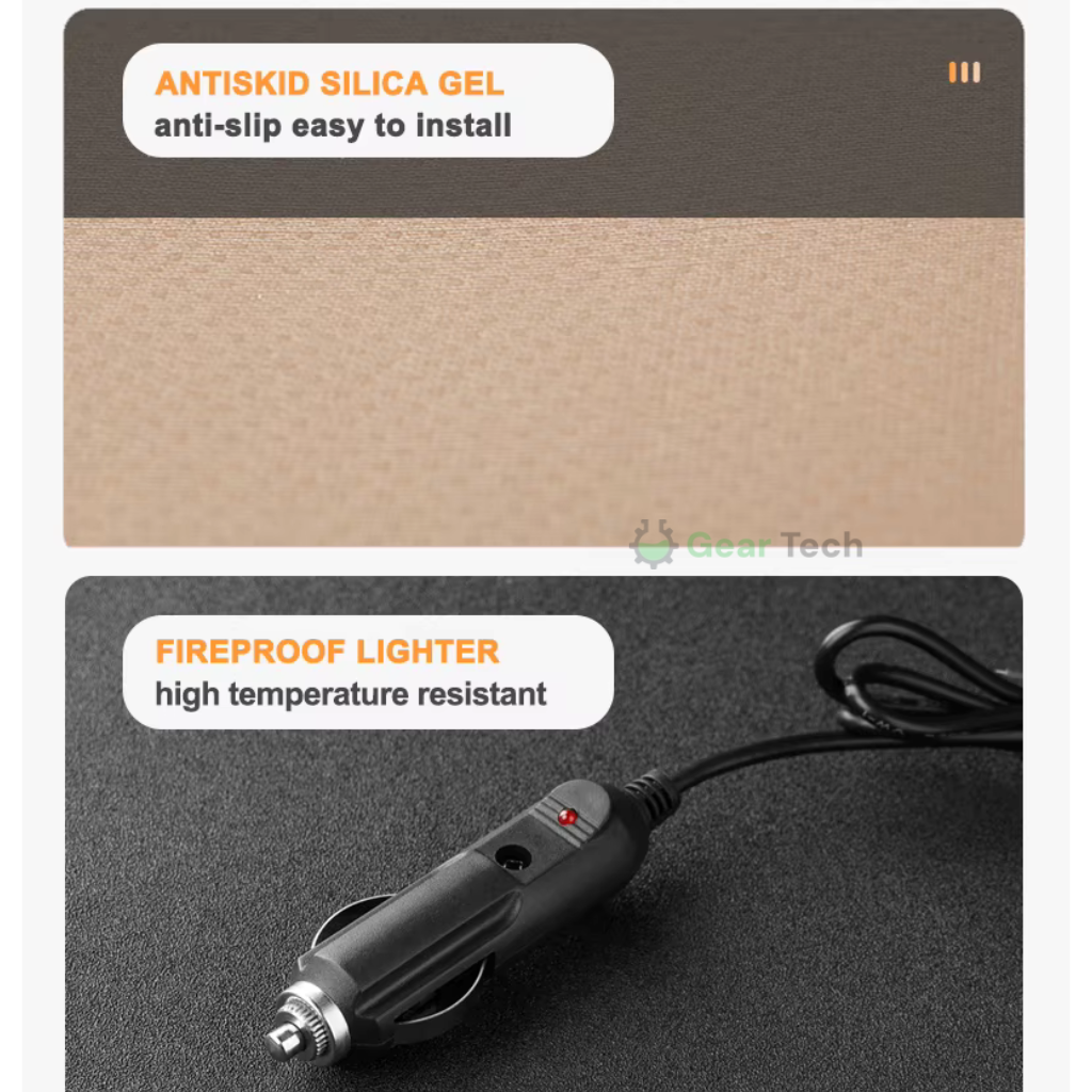 Heated Car Seat Cover | Adjustable Temperature Control 30℃-65℃ for Cars, Trucks & Home Use