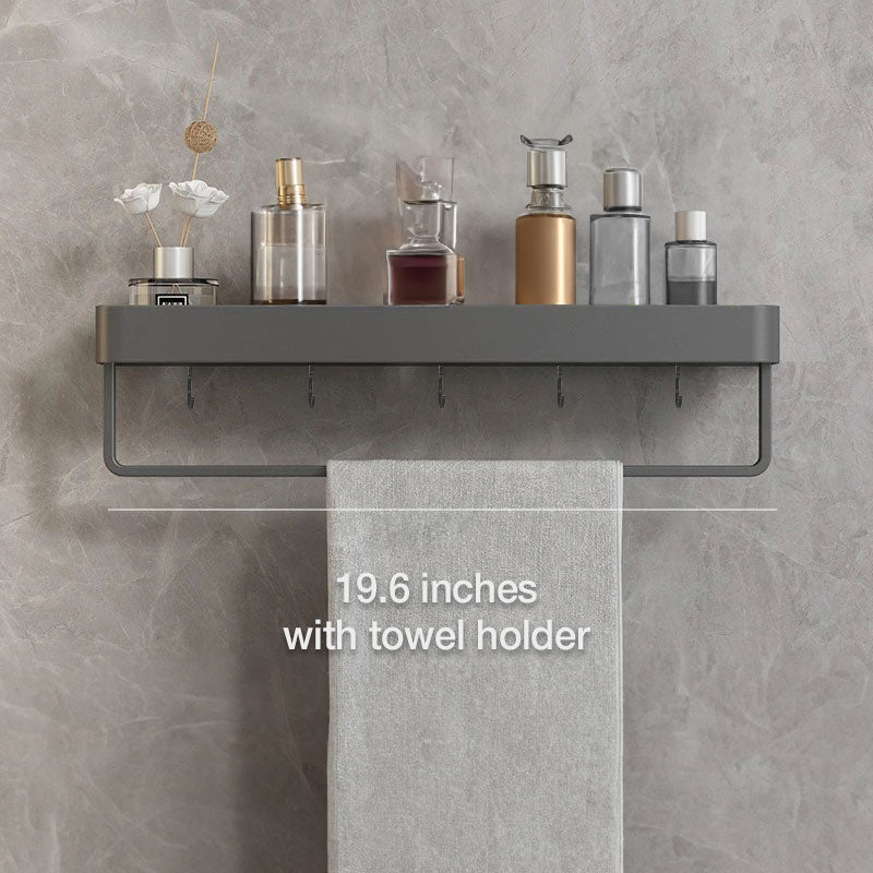 Small Bathroom Shelve - Self-Adhesive Installation and Towel Holder