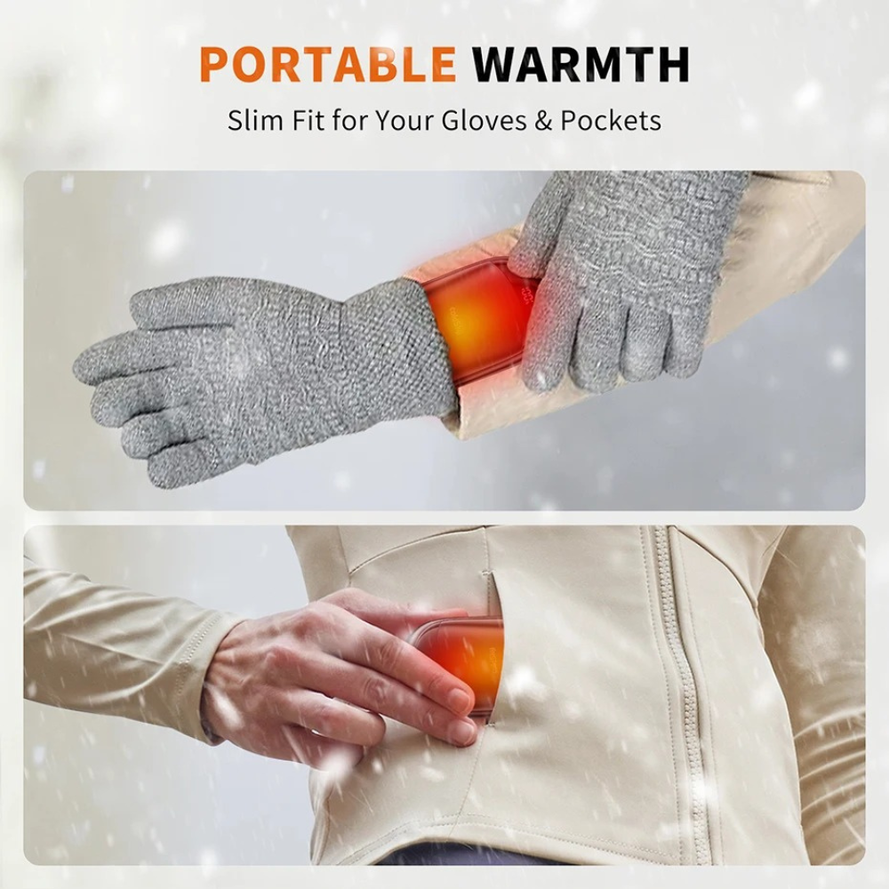Rechargeable Hand Warmers  2-in-1 USB – Portable Instant Heat Device for Winter, Outdoor Use & Poor Circulation