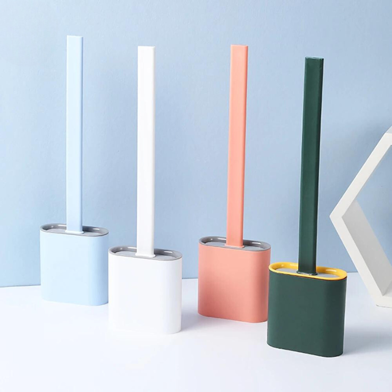 Silicone Toilet Brush | Flexible, Long-Lasting Bristles for Advanced Bathroom Hygiene