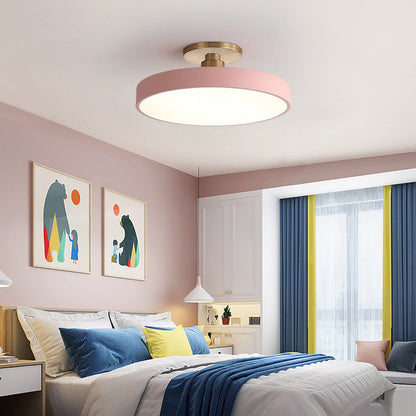 LED Ceiling Light | Modern Black Metal Flush Mount, Energy-Efficient & Ideal for Living Room, Bedroom or Hallway