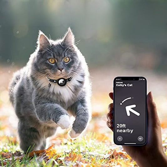 Cat GPS Tracker Collar | Quick Release Closure, Reflective Design & Durable for Outdoor Safety Adventures