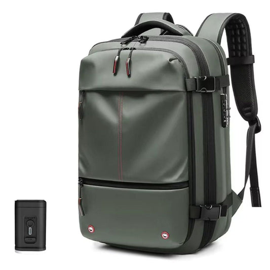 Vacuum Compression Backpack | Hassle-Free Air Travel and Storage | With Vacuum Sealer Bags for Easy Packing and Carry-On