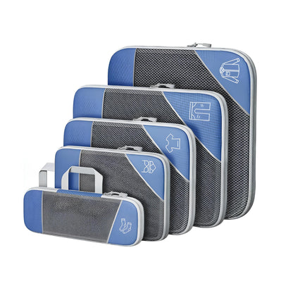 Compression Packing Cubes | Maximise Space by 60%, Lightweight & Durable for Travel, Hiking, Camping & Road Trips