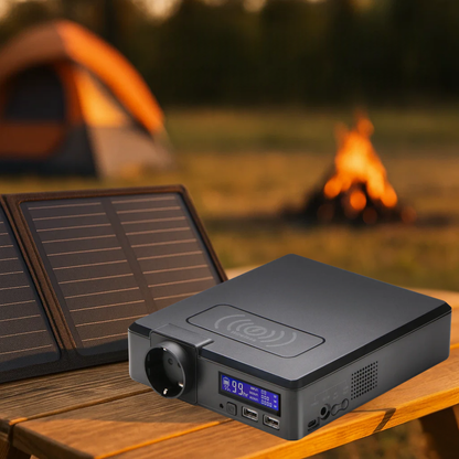 Camping Power Bank 200W | Portable Solar Power Station & Camping Battery Pack | Outdoor Charger for Travel & Emergency Backup UK
