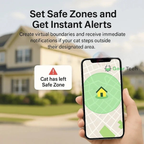 Cat GPS Tracker Locator Device | Real-Time Tracking, Waterproof & No Monthly Fees for Pet Owners