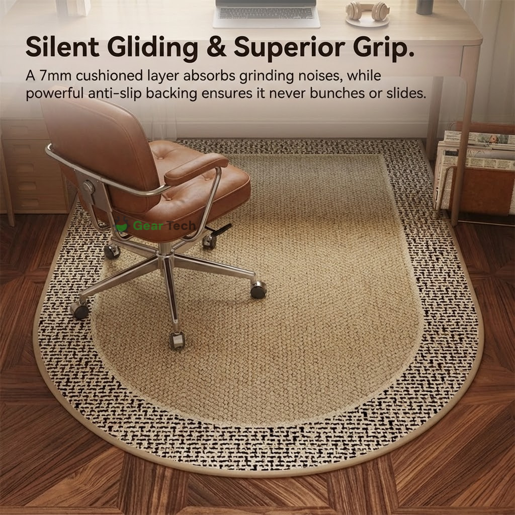 Heavy-Duty Office Chair Mats for Woods Floors Protector | Scratch & Wear Resistant with Anti-Slip Backing for Hard Floors