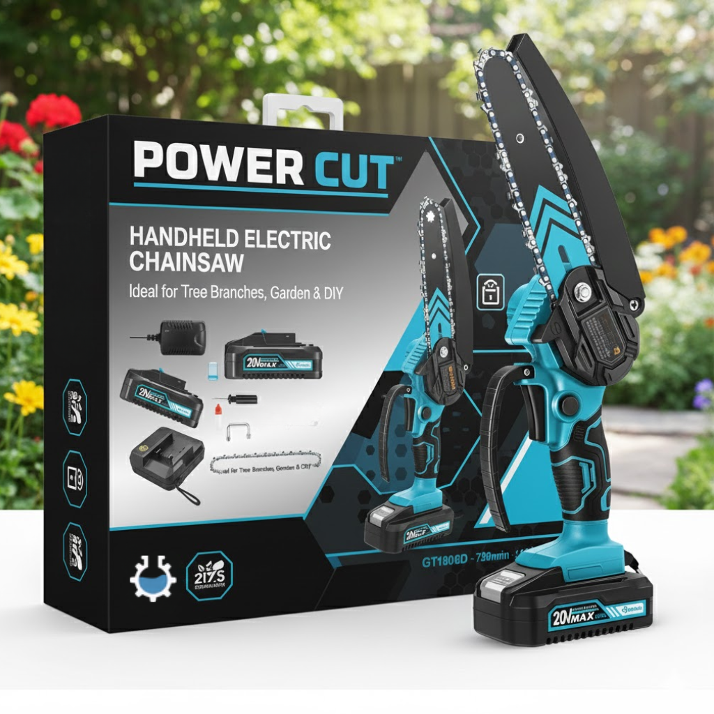 Handheld Chain Saw - Battery Operated