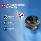 Plug-In Ultrasonic Rat Repellent | Chemical-Free. Silent & Covers Up to 3200 sq. ft. for Indoor and Outdoor Use