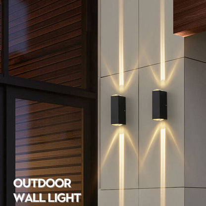 LED Waterproof Outdoor Wall Sconce | Modern Rectangular Design. Energy-Efficient 600-1000 Lumens for Patios & Gardens