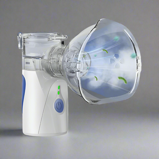 Portable Ultrasonic Nebulizer | Dual Inhalation Options for Colds, Flu, Asthma & Respiratory Relief