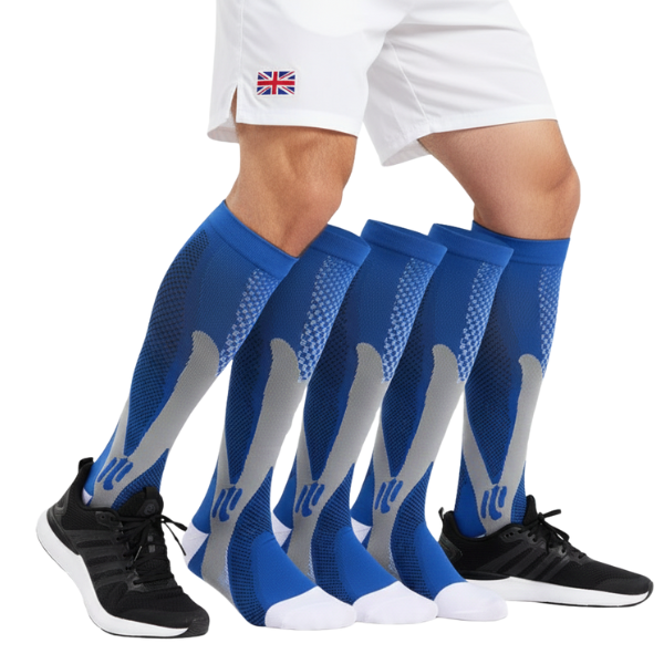 Men's Compression Socks 20-30mmHg | Knee High Graduated Support | For Work, Sports & Daily Circulation