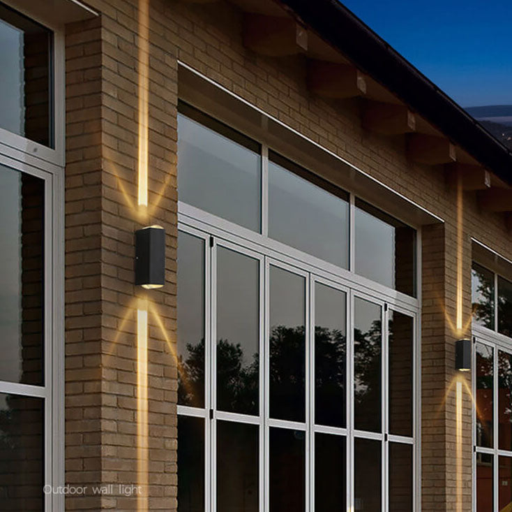 LED Waterproof Outdoor Wall Sconce | Modern Rectangular Design. Energy-Efficient 600-1000 Lumens for Patios & Gardens