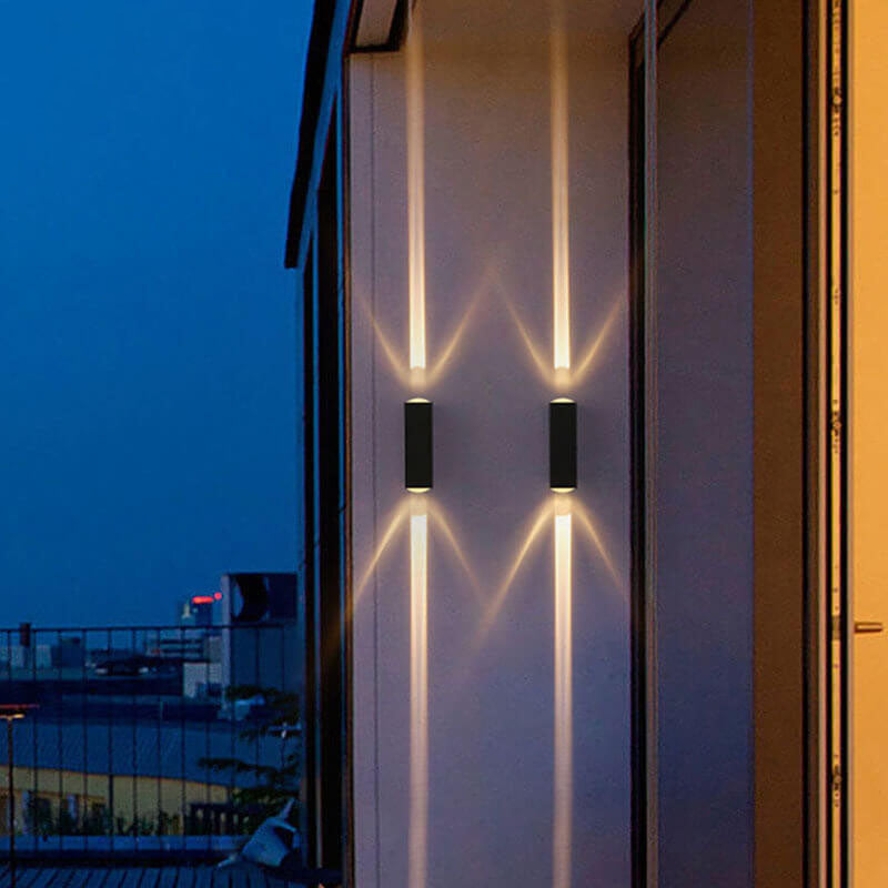LED Waterproof Outdoor Wall Sconce | Modern Rectangular Design. Energy-Efficient 600-1000 Lumens for Patios & Gardens