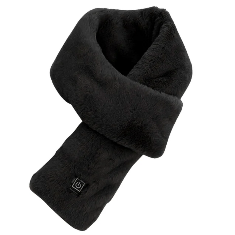 Heated Faux Fur Scarf UK – Rechargeable USB Winter Scarf, Soft Thermal Neck Warmer