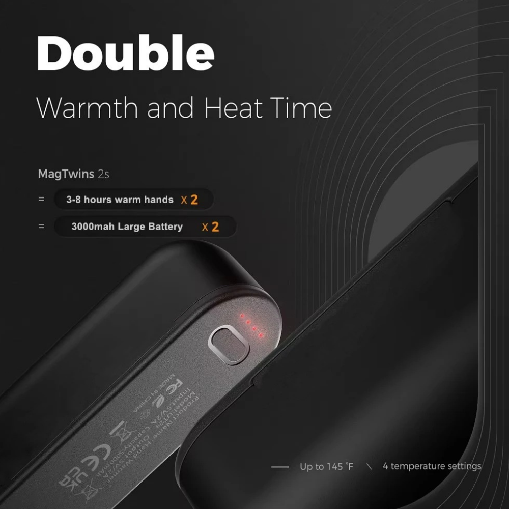 Rechargeable Magnetic Hand Warmers – Electric Reusable Pocket Warmers for Cold Hands & Raynaud’s – UK Portable Instant Heat