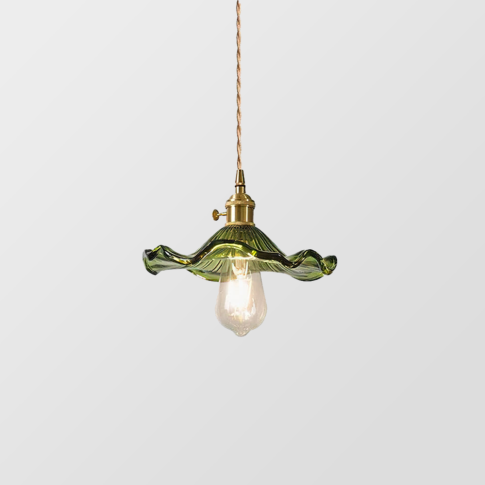 Stylish Hibiscus Flower Lamp – Elegant Glass Pendant Light for Modern Interiors