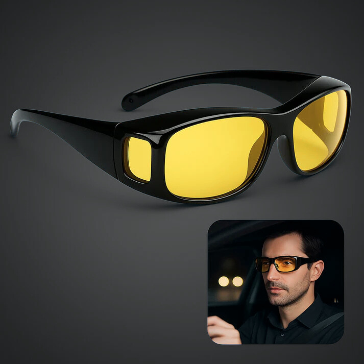 DriveVision All-In-One Driving Glasses | UV Protection, Anti-Glare & Enhanced Vision for Safe Driving in All Weather