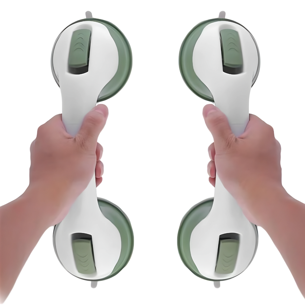 Grab Rail for Shower & Bath, Non-Drill Suction Grab Bar for Elderly & Disabled, Bathroom Support Handle
