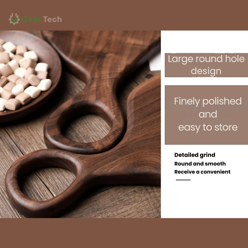 Walnut Chopping Board With Double-Sided Functionality