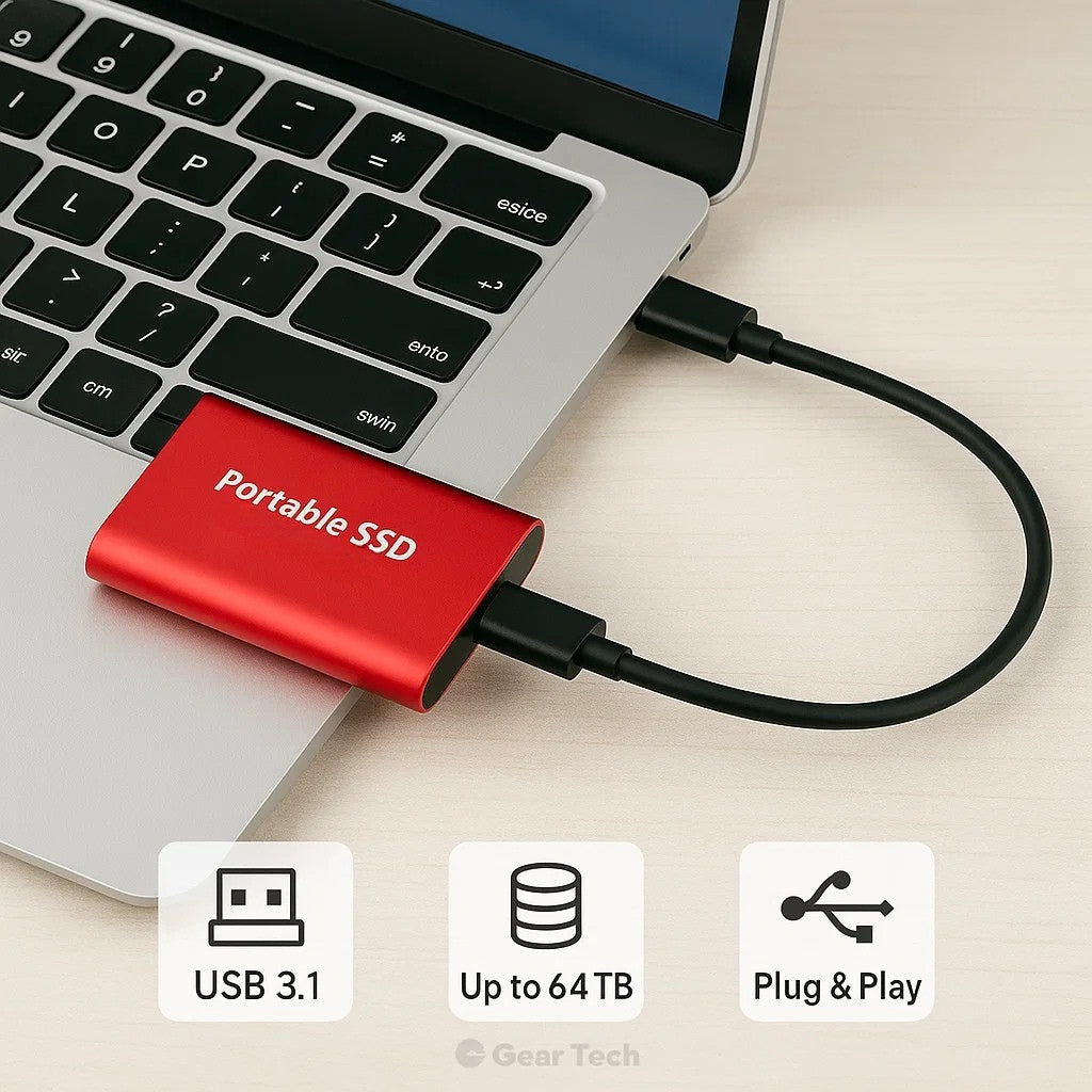 Ssd External Hard Disk Hard Drive Ssd 1 2 4 8 12 16 32 64 TB 500GB External