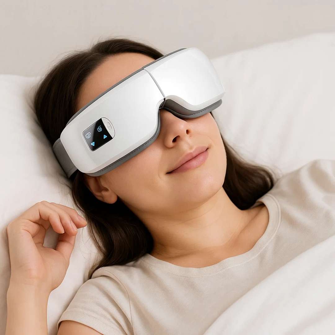 Eye Massager – 4D Smart Eye-Massager with Air Pressure, Vibration & Heat Therapy for Eye Strain & Fatigue