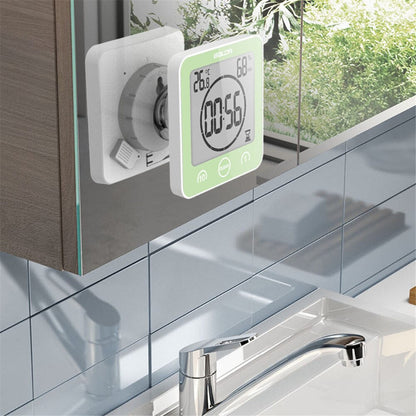 Waterproof Digital Shower Clock with Suction Cup Mount - Perfect for Timing Showers & Bathing Activities