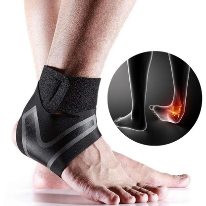 Adjustable Elastic Ankle Brace for Injury Recovery & Daily Support - Comfortable Ankle Stabilizer for Sports & Active Lifestyle