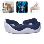 Seat Memory Foam Cushion – Adjustable Tailbone Relief Pad for Back Pain & Posture Support in Office Chairs