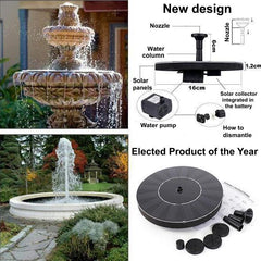 Solar Bionic Fountain for Gardens Birth Bath for Floor / Ground