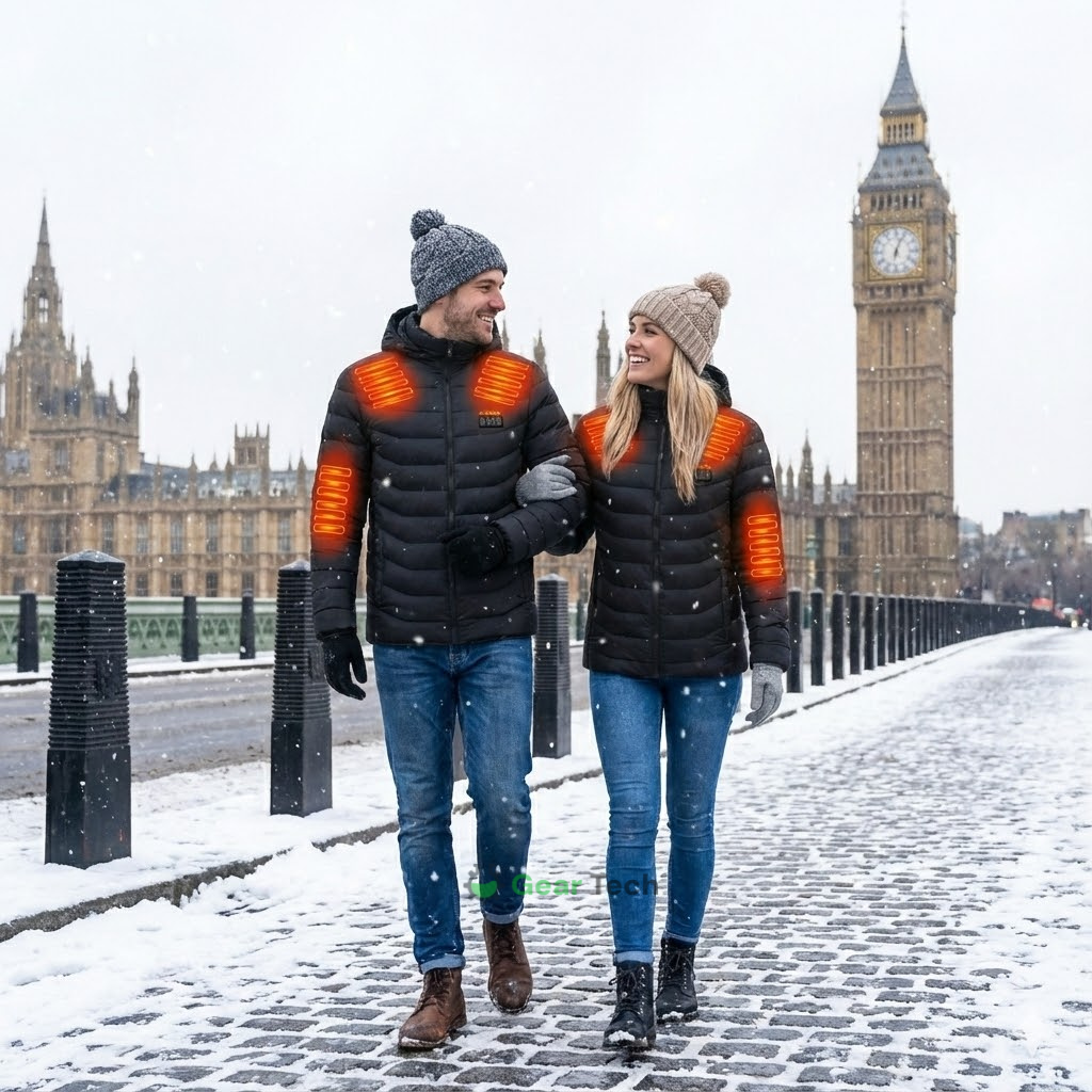 Heated Puffer Jacket | 21 Heating Zones, Adjustable Temperature & Lightweight for Winter Adventures
