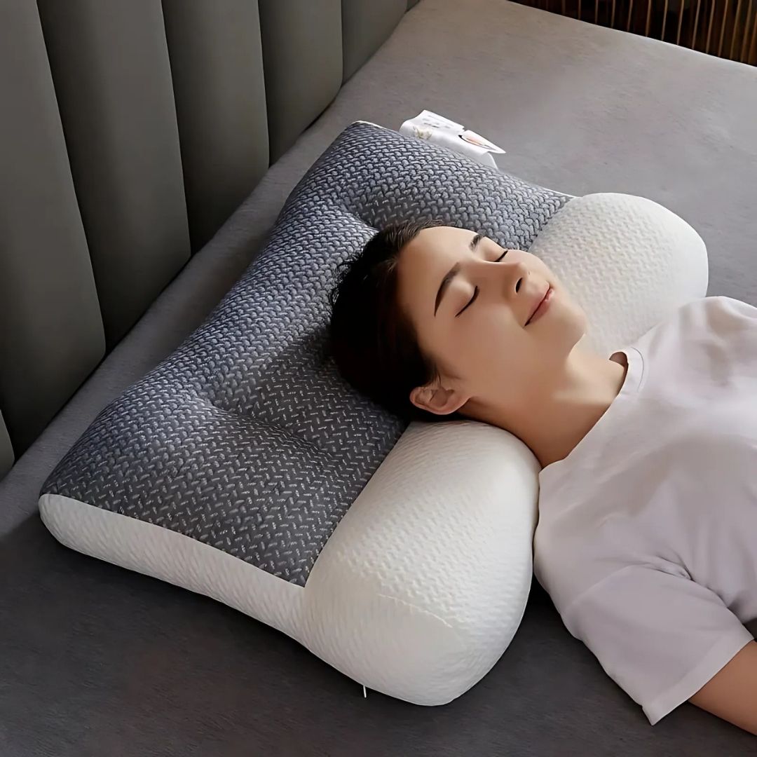Orthopaedic Pillow for Neck Pain UK – Orthopedic Neck Pillow for Cervical Spine Support, Pain Relief & Reduced Snoring for All Sleep Positions