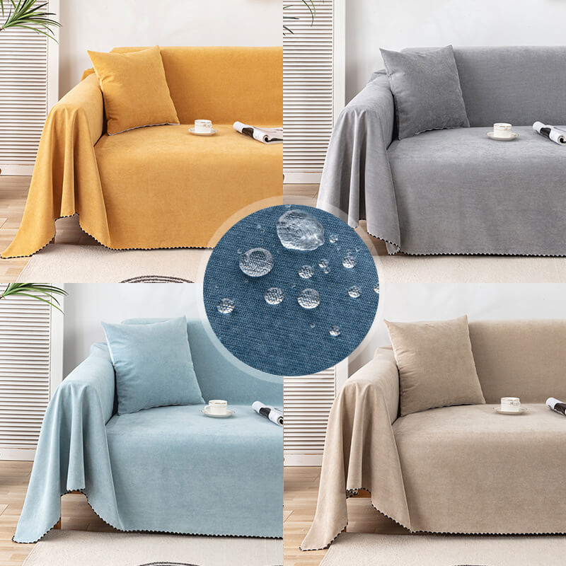 Waterproof Sofa Throw Blanket | Non-Slip. Jacquard Edges & Ideal for Pets and Home Furniture Protection